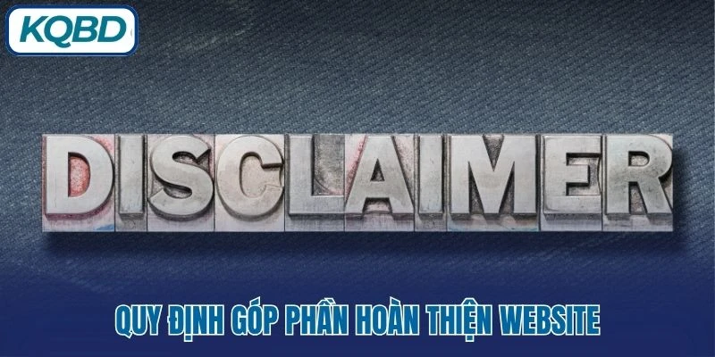 Quy định góp phần hoàn thiện website